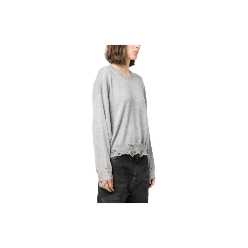 R13 Distressed Merino wool Jumper-4