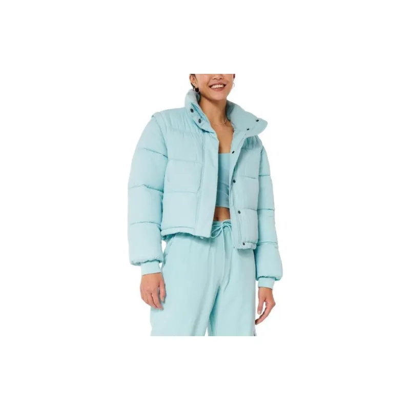 Hollister Puffer Jacket Women's Light Blue-1