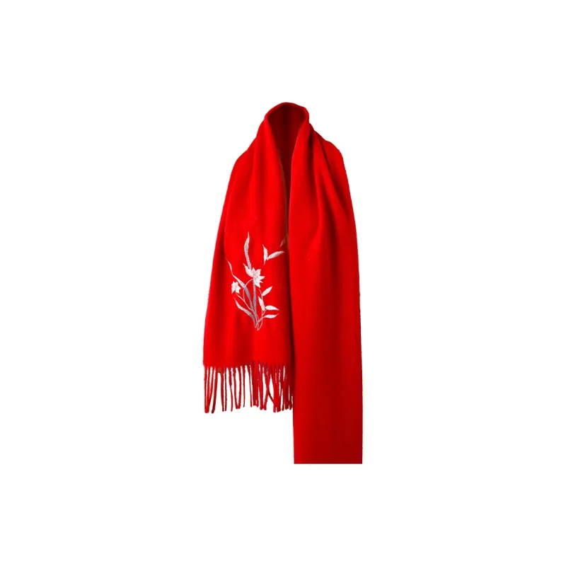Hang Silk Road 100% Sheep Wool Knit Scarves Women's-15