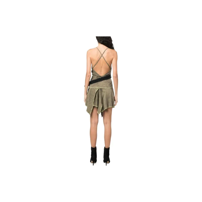 DIESEL Sleeveless Dresses Women's Green-2