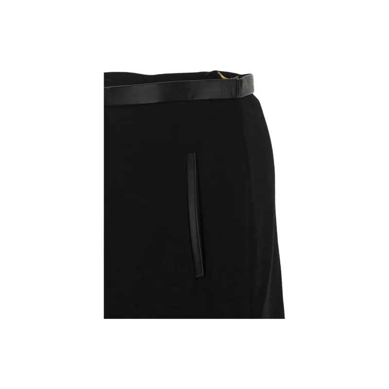 SAINT LAURENT Slit Detailed Skirt-6