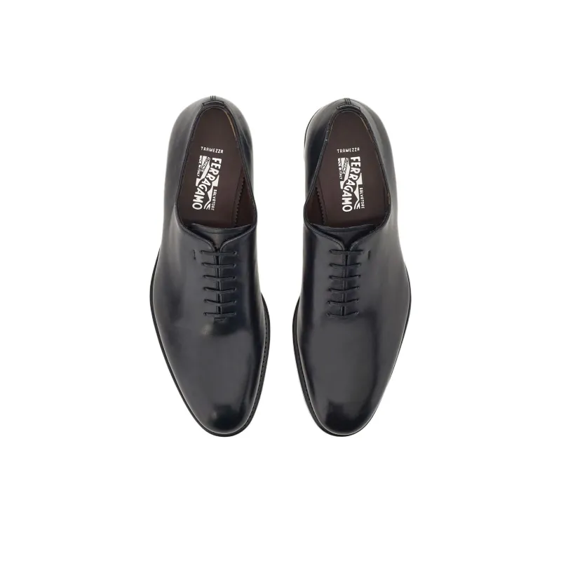 FERRAGAMO Tramezza Dress Shoes Men's Black-4