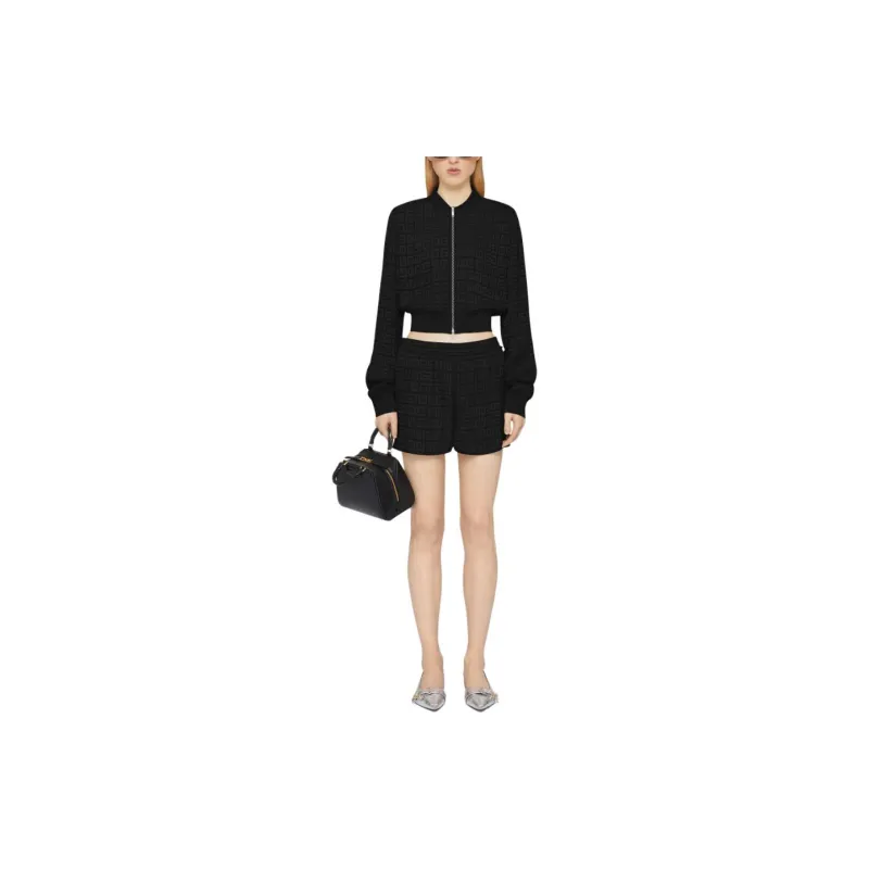 Givenchy Monogrammed Elastic Waist Shorts-1