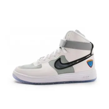 Nike Lunar Force 1 Hi Wow Qs White/Metallic Silver