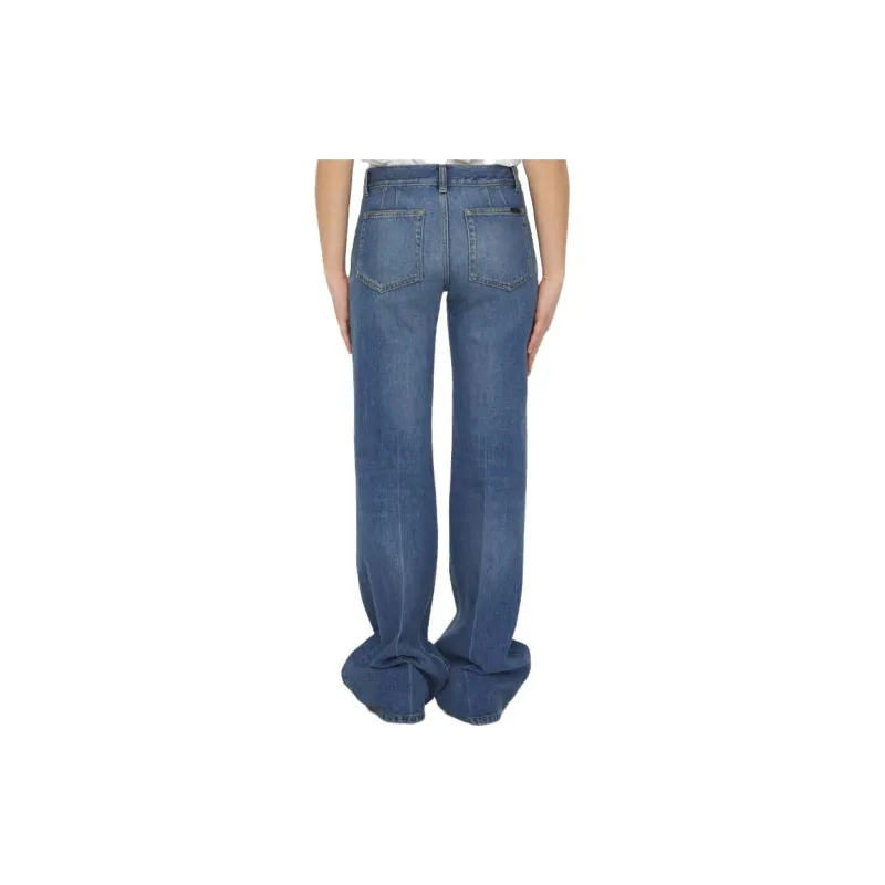 SAINT LAURENT High Waist Flared Jeans-1