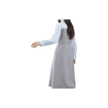 VIMLY Long-Sleeved Dresses Women's Gray Blue