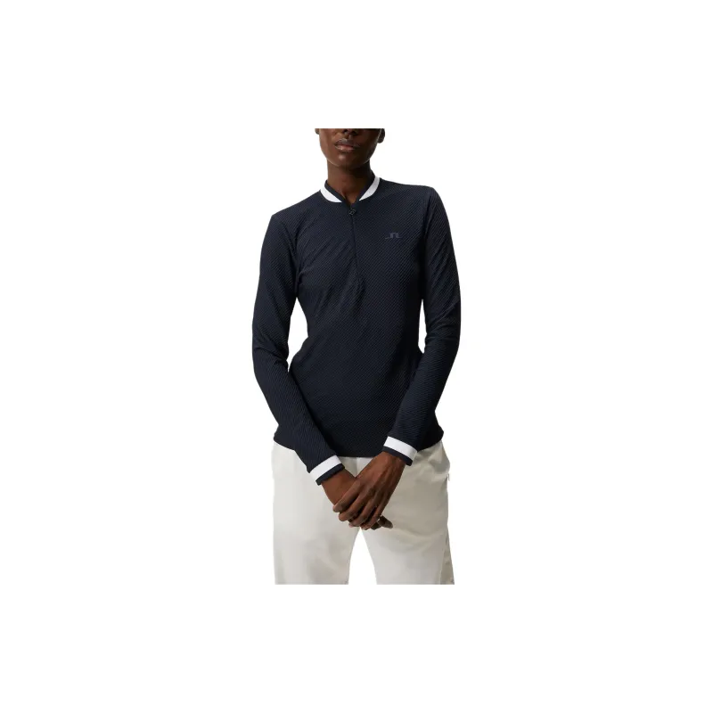 J.Lindeberg Leonora Mid Layer T-Shirt Women's Marine Blue-3