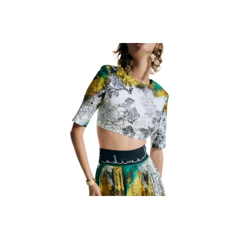 H&M ANAMIKA KHANNA Collaboration T-Shirts Women's White-1