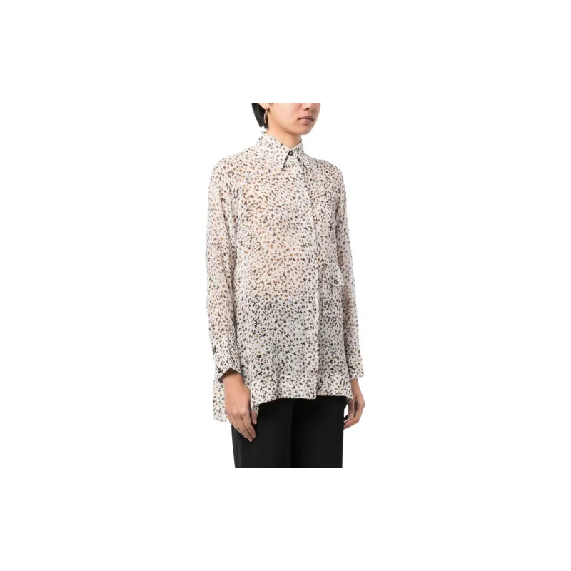 GANNI Floral Printed Blouse-2