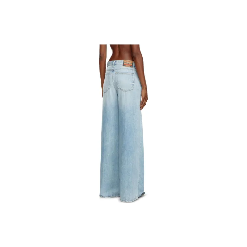 DIESEL 1978 D Akemi Distressed Wide Leg Jeans-3