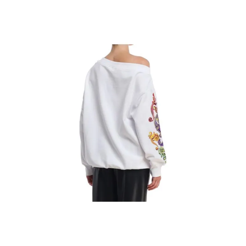 VERSACE JEANS COUTURE Sweatshirts Women's White-3