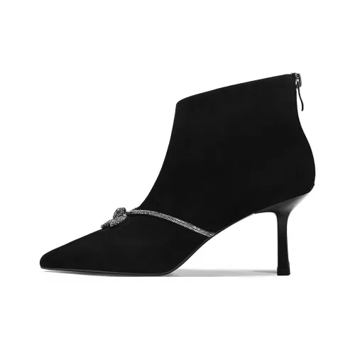 BOSSSUNWEN Ankle Boots Women's Black