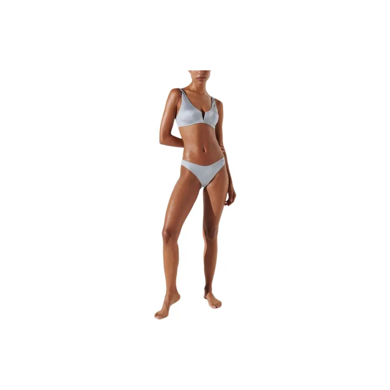 KARL LAGERFELD / Karl Lagerfeld Jeans Metallic Bikini Bottoms-1