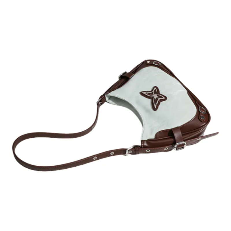 NOMK PU Shoulder Bag, Portable Crossbody Bag Women's Pink/Light Blue/Beige Apricot-8