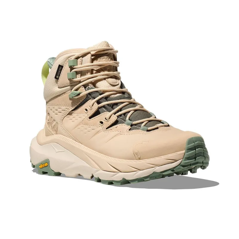 HOKA ONE ONE Kaha 2 Slip Resistant Water Resistant High Top Trekking Shoes Unisex Beige-1
