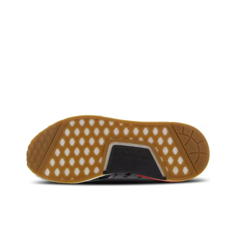 Adidas Nmd R1 Black Grey Red Gum Foot Locker Exclusive-2
