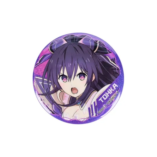 MANCOOL Date A Live Merchandise  Official Week 4 Double Flash 58mm Kurumi Tokisaki Paper Folding Badges