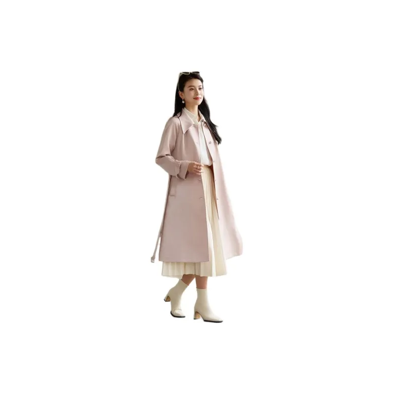 Yi Mengyuan Mid Length Trench Coat Women's-2