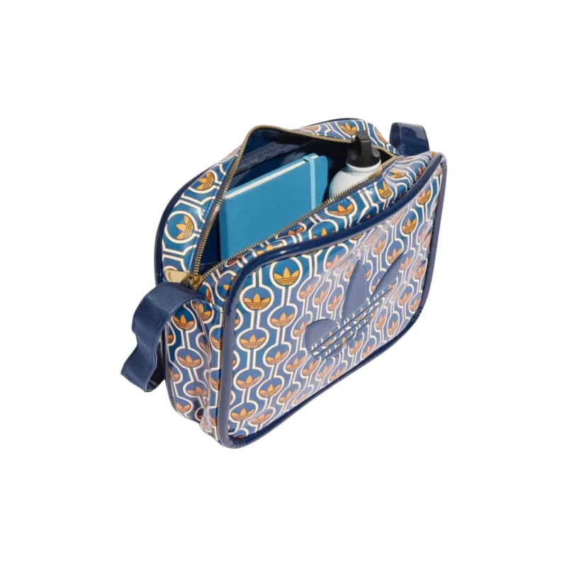 Adidas PU Travel Bag Shoulder Bag Regular Unisex Blue & Yellow-2