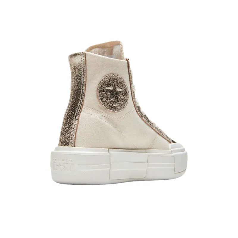 Converse Chuck Taylor All Star Anti-Slip And Wear-Resistant Height Increasing High-Top Canvas Shoes Women's Ecru-2