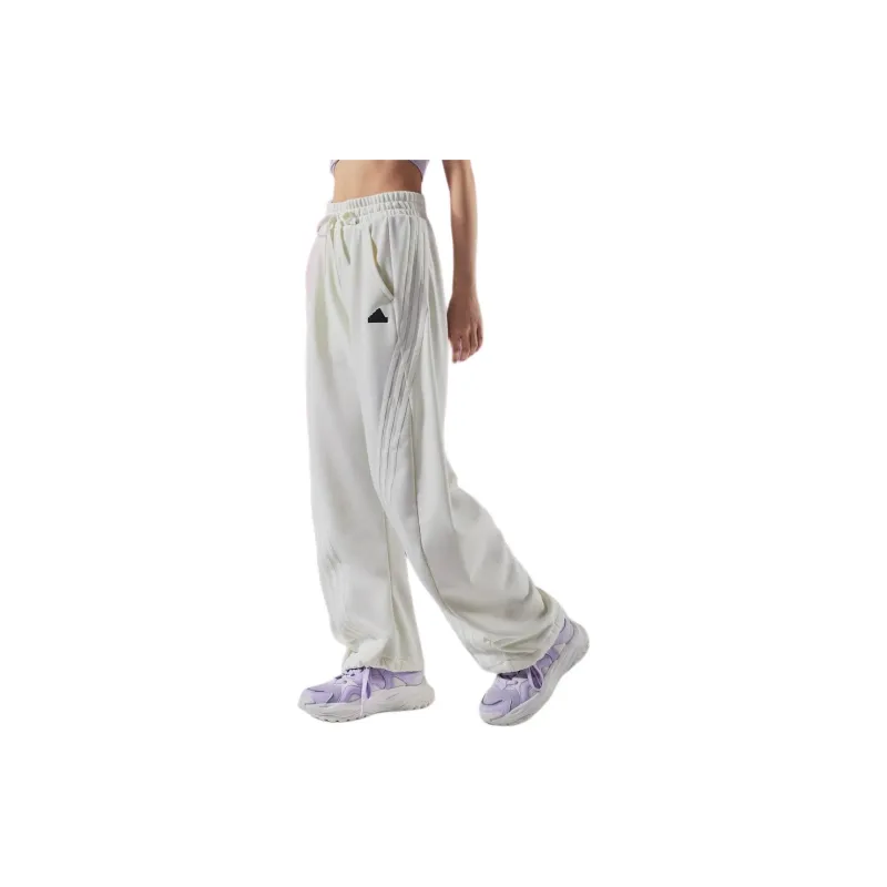 Adidas Dance French Terry Joggers Knitted Sweatpants Women's Jade White-4
