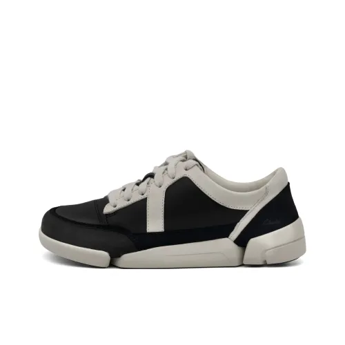 Clarks Low Top Casual Shoes Women's Black White