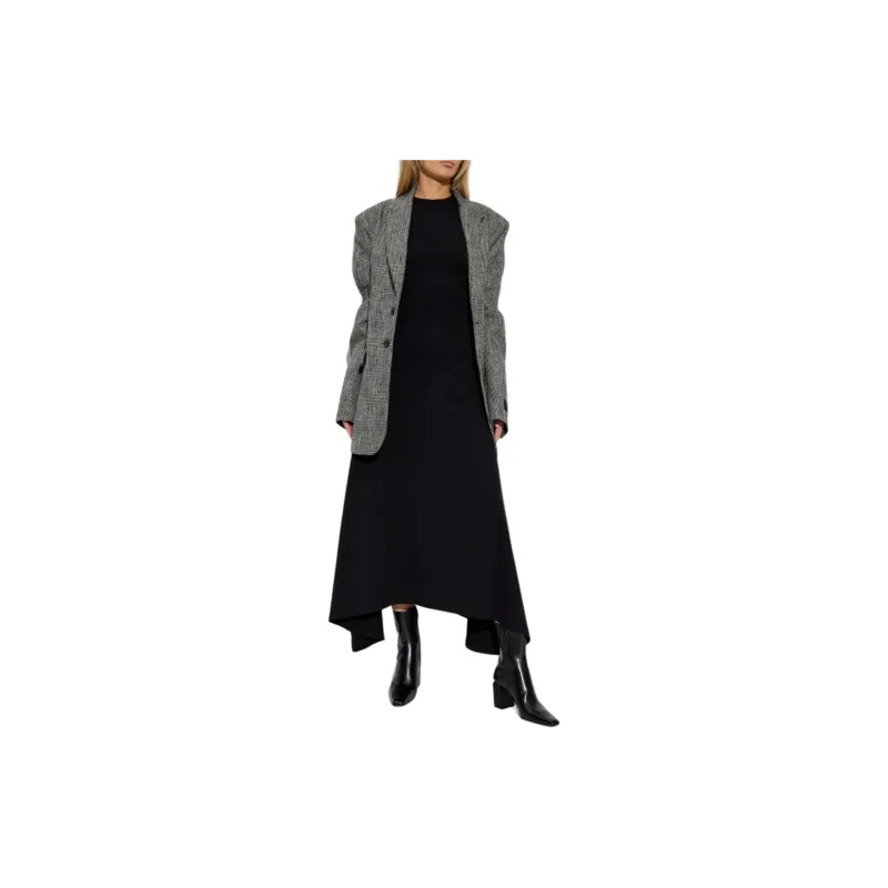 Vetements Logo Embroidered Long Sleeved Dress-1