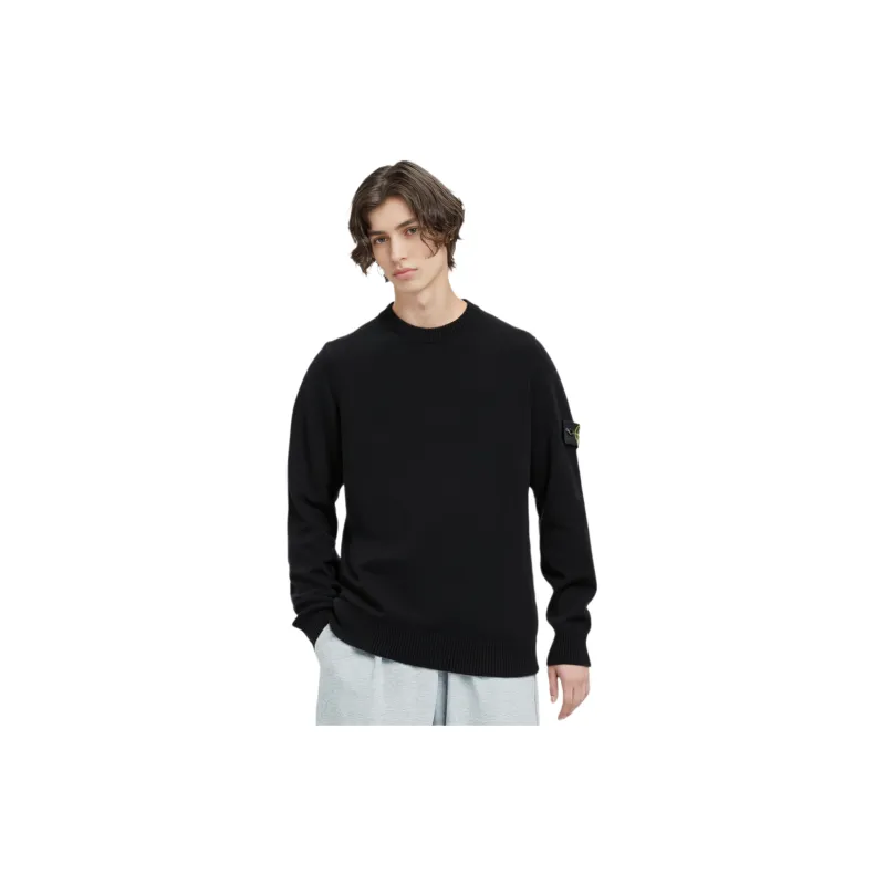 STONE ISLAND Logo Patch Crewneck Jumper-2