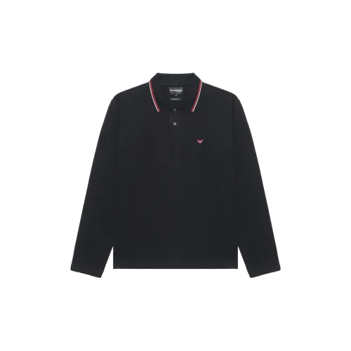 EMPORIO ARMANI Polo Shirts Men Black