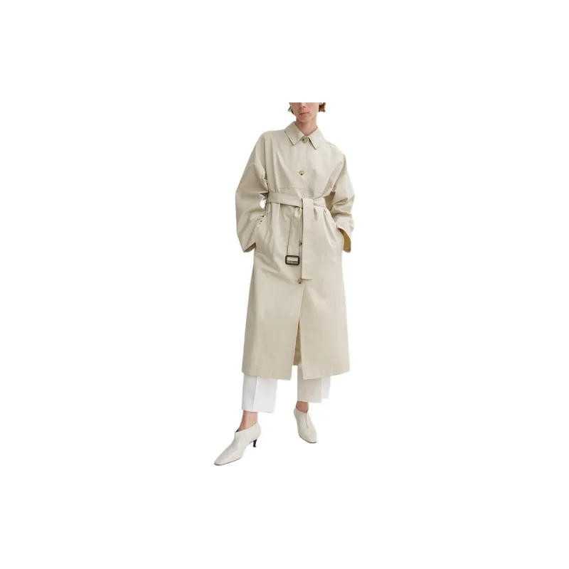 TOTEME Long Sleeved Belted Trench Coat-1