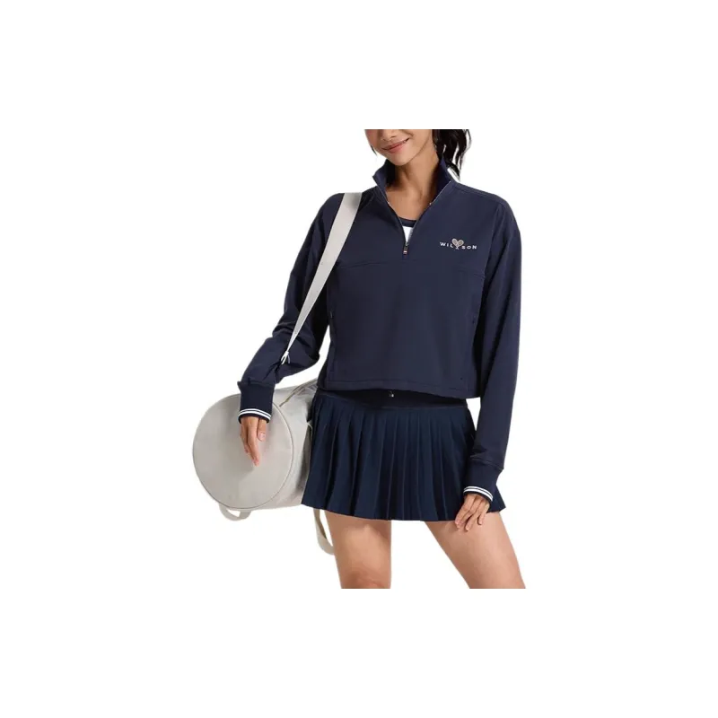 Wilson DAVENPORT Sweatshirt Women's Marine Blue-1
