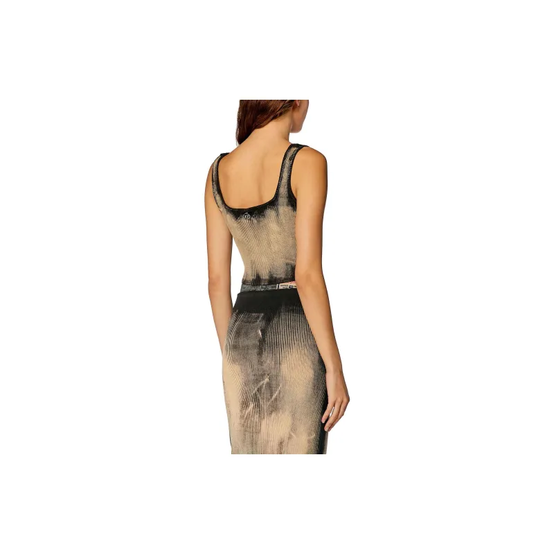 DIESEL M Deidra Bleached effect Crop Top-2