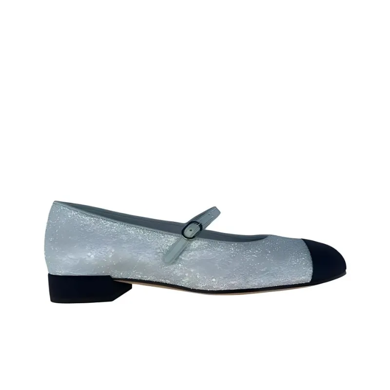 CHANEL Flat Casual Single Shoes Women's Blue Black-1