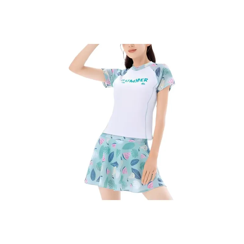 361° Split Swimsuit Women's Blue-2