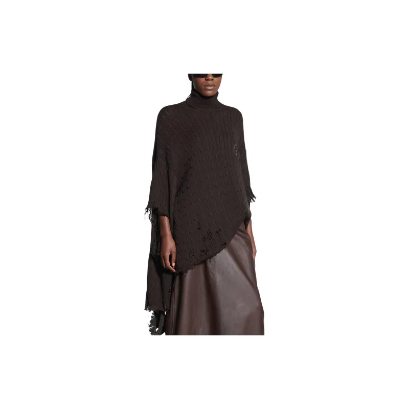 Balenciaga Sweater Loose Fit Women's Brown-3