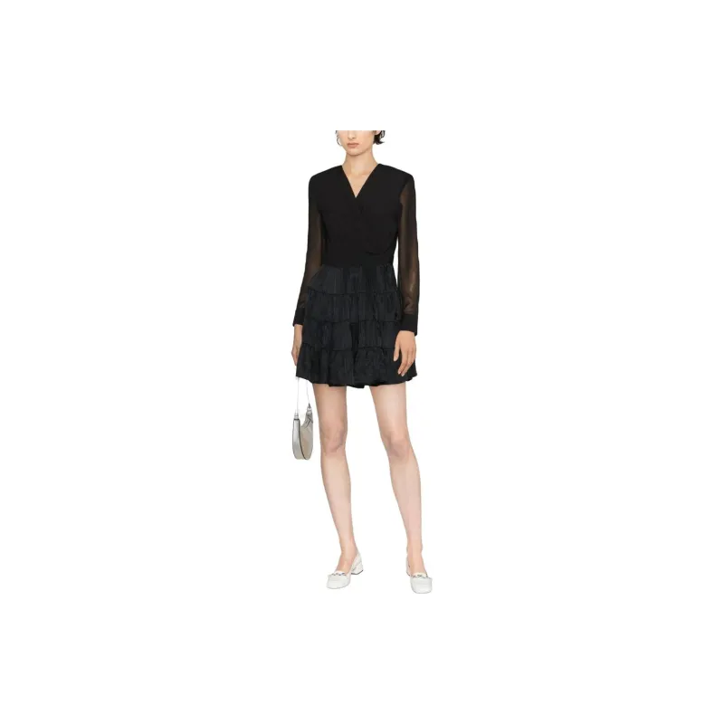 Sandro Long Sleeved Dresses Women's Black-1