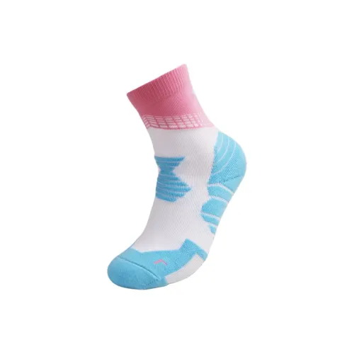 LiNing Mid-Calf Socks Men's 1 Pack Ice Blue Powder