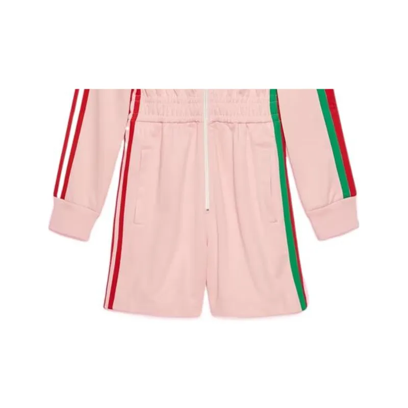 GUCCI X Adidas Short Jumpsuit Pink-3