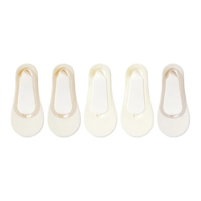 ROBINHOOD No Show Socks Women's 5 Pack-2