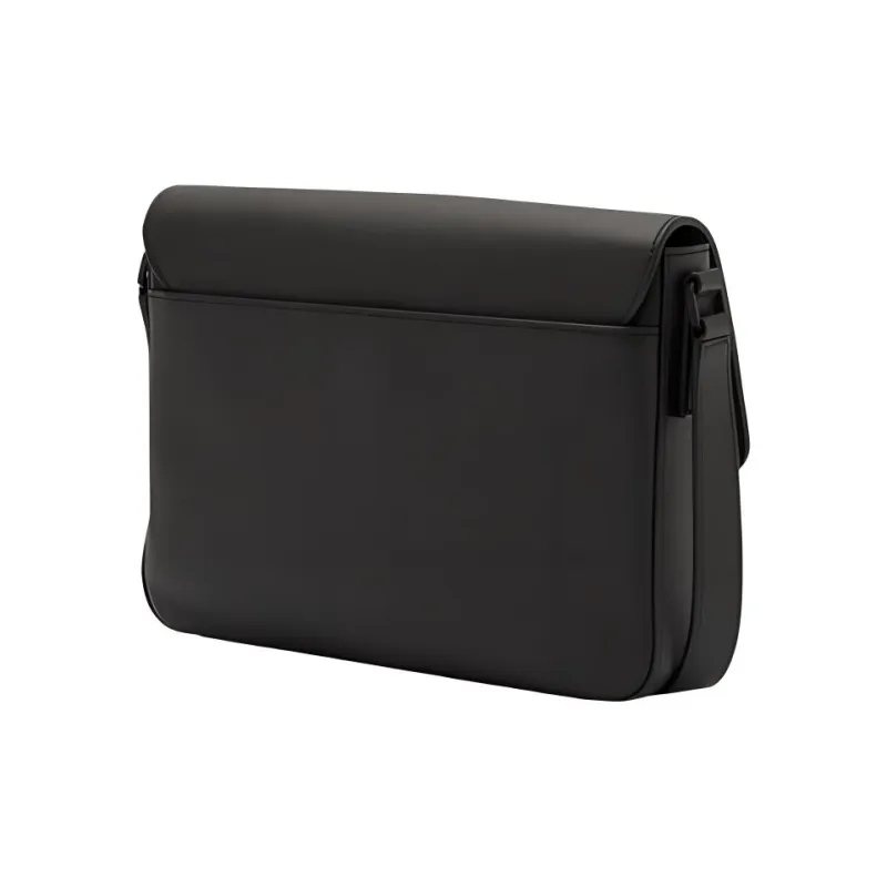 MCM Klassik Visetos Embossed Leather Messenger Bag Shoulder Bag Crossbody Bag Small Size Men's Black-2