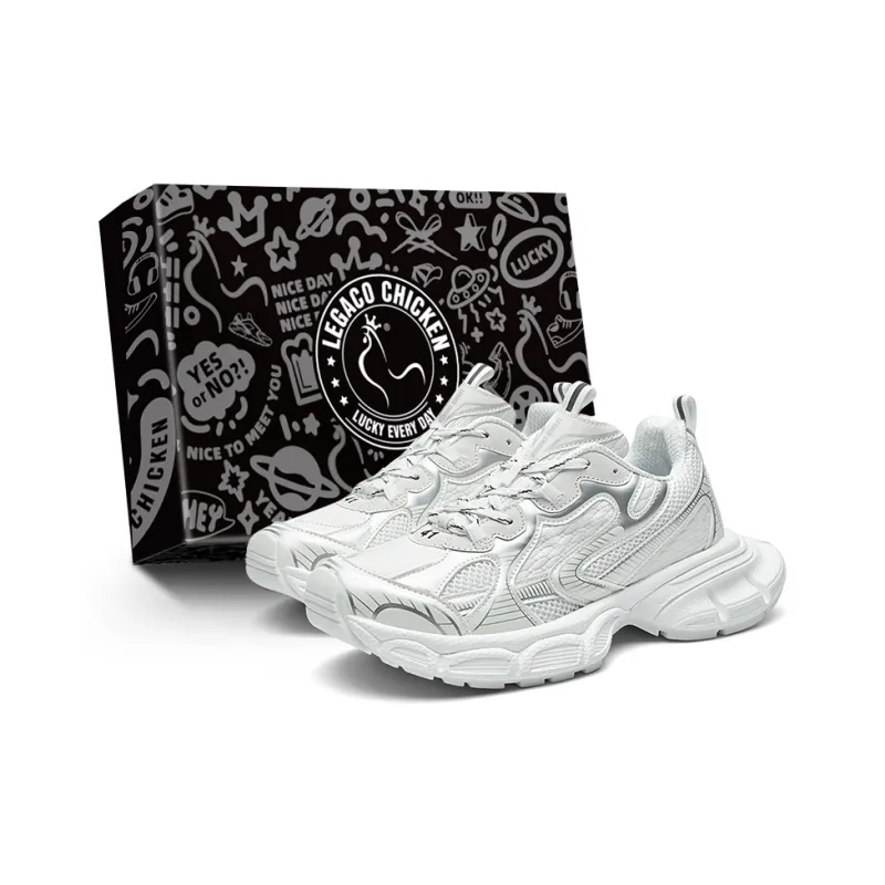 Legaco Chicken Cushioning Breathable Height Increasing Low-Top Chunky Sneakers Unisex-18
