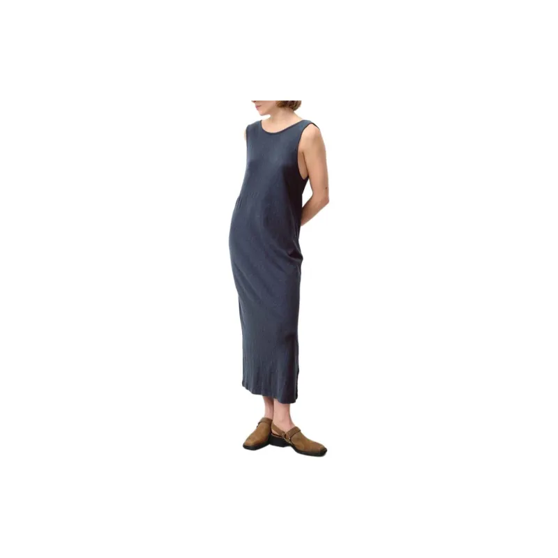 AMERICAN VINTAGE A.M SS24 ROBE FEMME SULLY Sleeveless Dress Women's Marine Blue-2