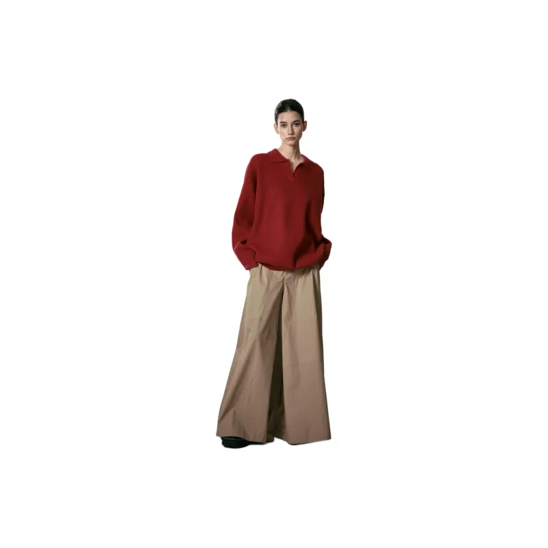KIKAT Knitwear Women's Red-3