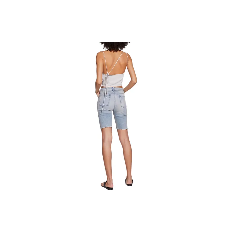 IRO NIGHT Denim Shorts Women's Blue-2