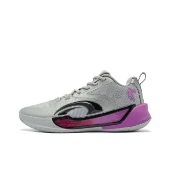 QIAODAN Battle Sword 7 TEAM Cushioning Anti Slip And Wear Resistant Low Top Basketball Shoes Men's Gray Purple
