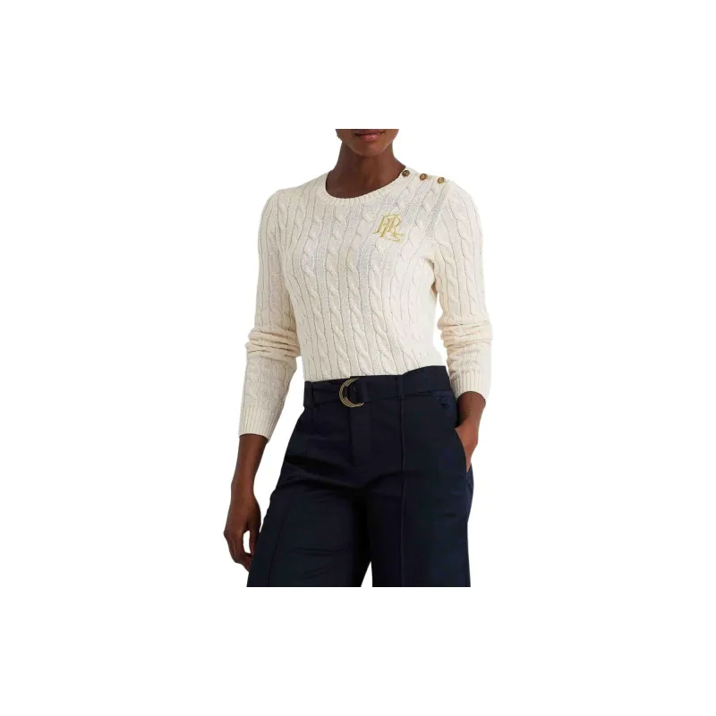 LAUREN RALPH LAUREN Logo Embroidered Knitted Jumper-2