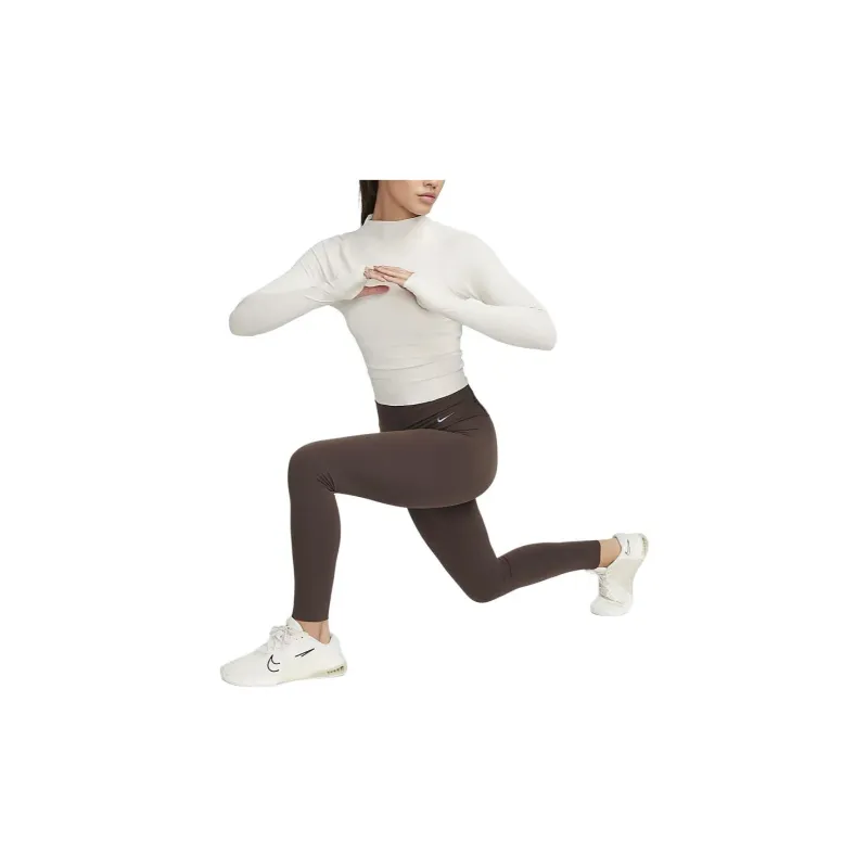 Nike Zenvy Set-in Sleeve T-Shirt Women's Light Redwood Umber-2