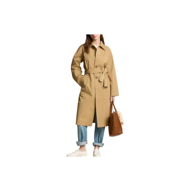 Polo Ralph Lauren FW24 Coats Women's Brown Yellow-1