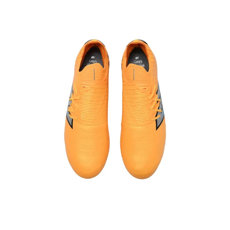 New Balance NB Furon V7+ HG Rubber Short Studs Cushioned Slip Resistant Soccer Shoes Men's Orange-3