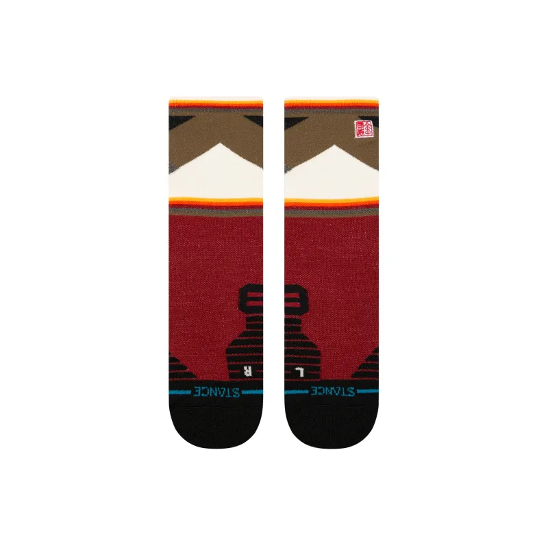 Stance Mid Calf Socks Unisex 1 Pack Red-1
